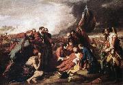 WEST, Benjamin The Death of General Wolfe Norge oil painting reproduction